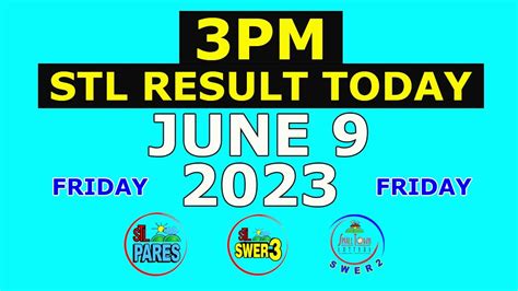 STL Result Today, June 9, 2023 Visayas, Mindanao .